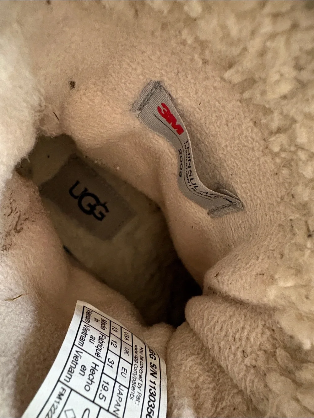 UGG Kids Brown and Black Winter Boots Size 13